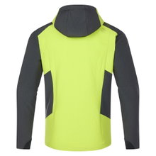 La Sportiva Hiking Jacket Descender Storm (odor-resistant and antibacterial treated) lime yellow/grey Men